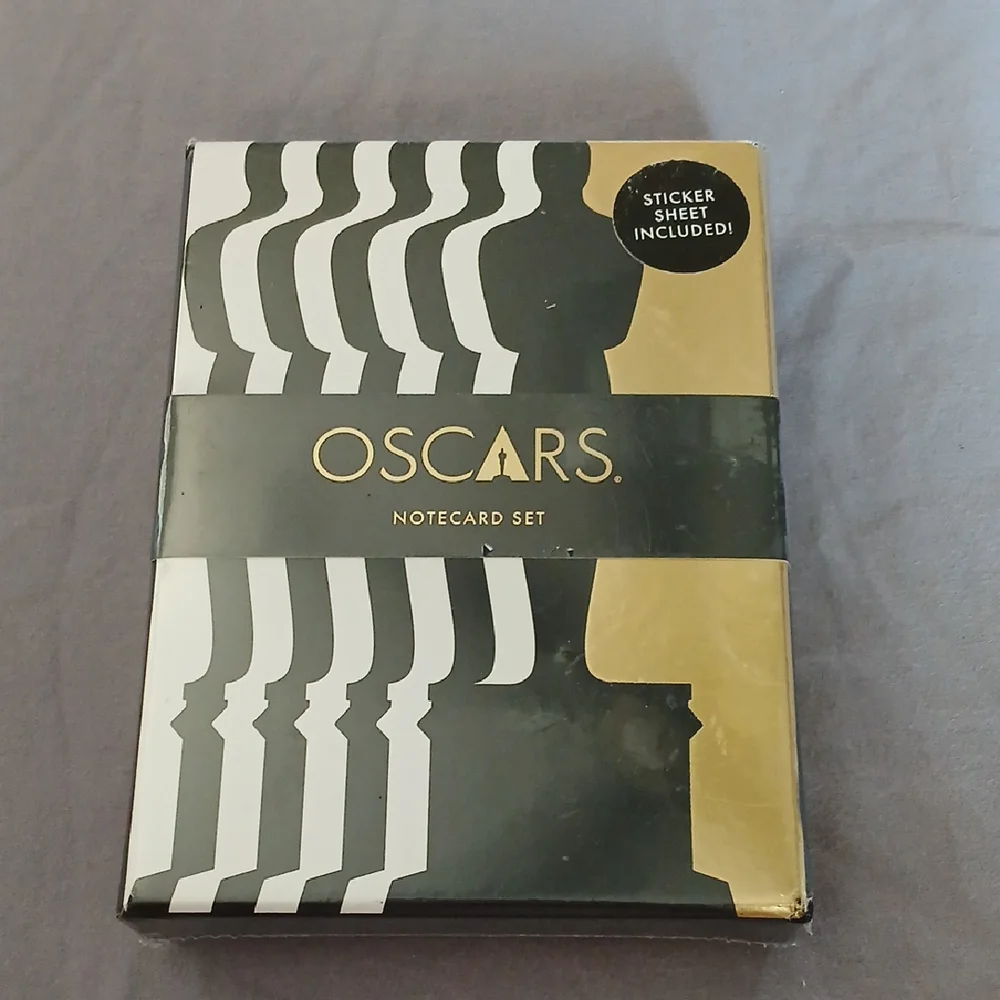 Oscars Notecard Set with Sticker Sheet